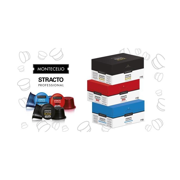Stracto Profesional Black, 96 cápsulas de 8gr compatibl