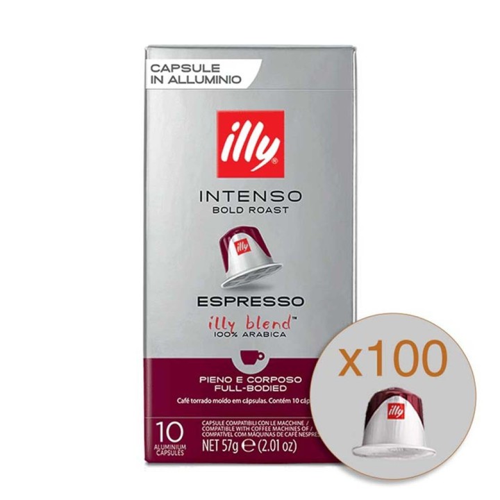 Master espresso intenso illy 100 cápsulas Nespresso®