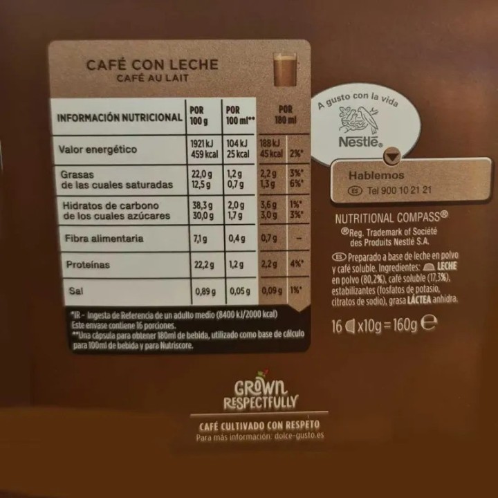 Café con Leche 48 cápsulas Dolce Gusto®