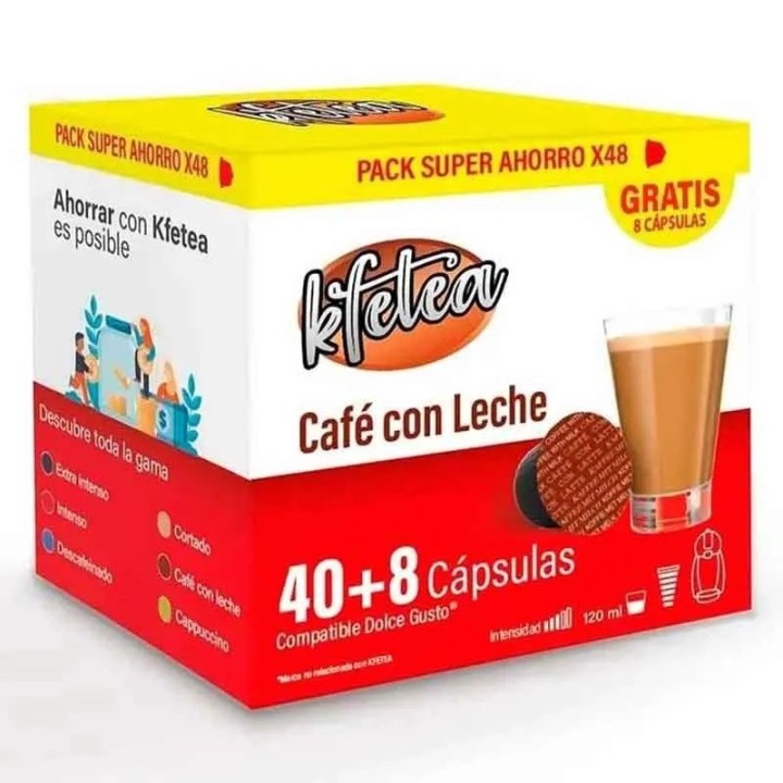 Cafe con leche Kfetea 4 cajas Dolce Gusto®