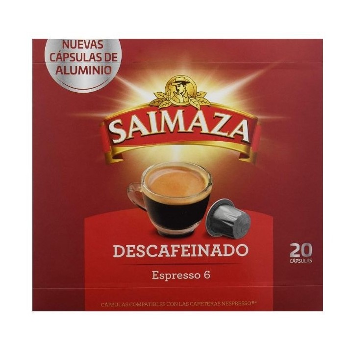 Descafeinado Saimaza, 80 cápsulas Nespresso®