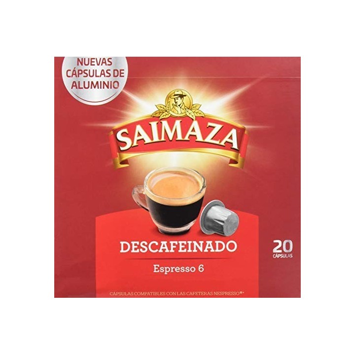 Descafeinado Saimaza, 80 cápsulas Nespresso®