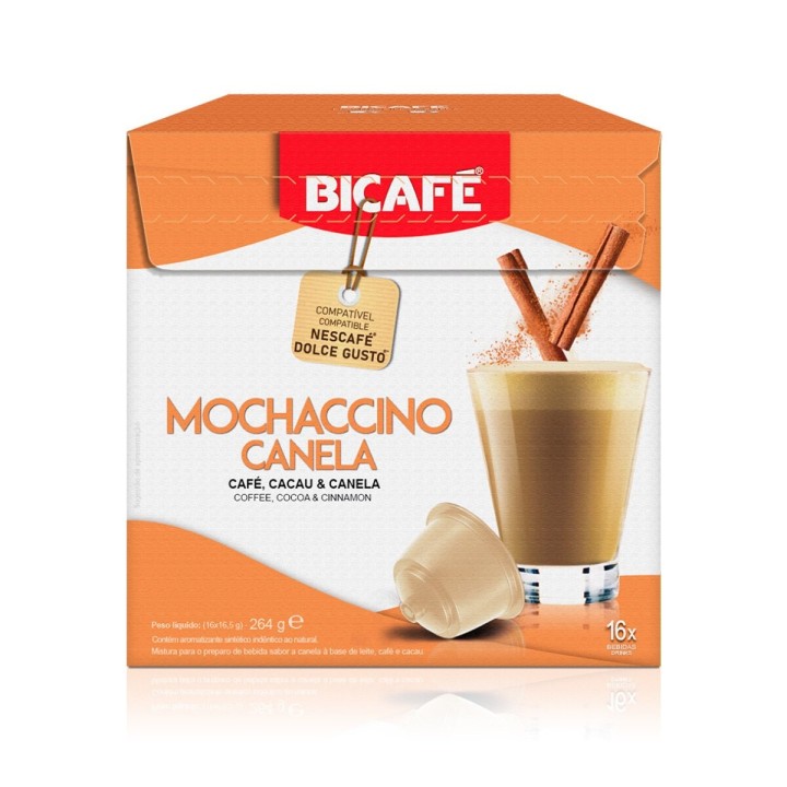 Mocachino con canela Bicafé 4 16 cápsulas Dolce Gusto®