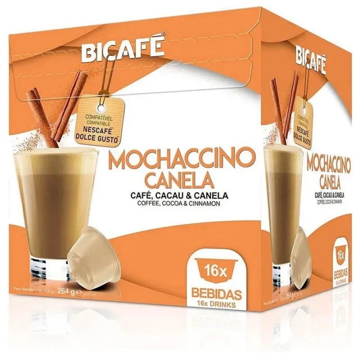 Mocachino con canela Bicafé 4 16 cápsulas Dolce Gusto®