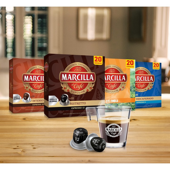 Extra Intenso Marcilla, 20 cápsulas Nespresso®
