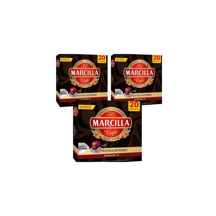 Extra Intenso Marcilla, 20 cápsulas Nespresso®