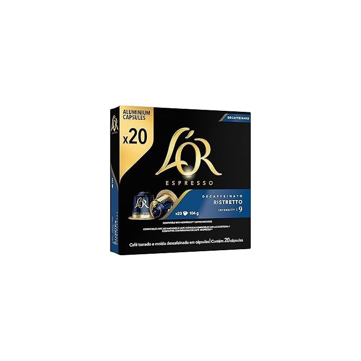 Ristretto Descafeinado L'OR 20 cápsulas Nespresso®