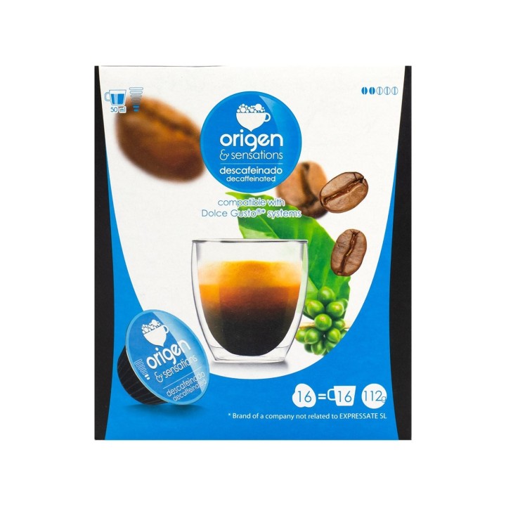 Descafeinado, 16 cápsulas Dolce Gusto®