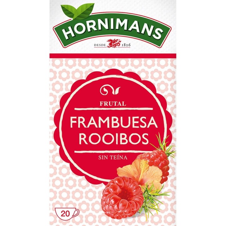 Infusión Infusiónes de frambuesa rooibos 20 bolsitas H – ...