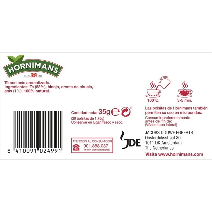 Infusión Hornimans, Té Rojo con Anís y un Toque de Cir – ...