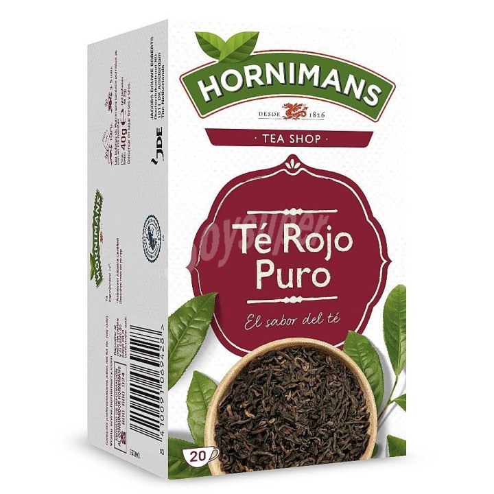 Infusión Té Rojo Extra Puro Hornimans, 20 unidades · P – ...
