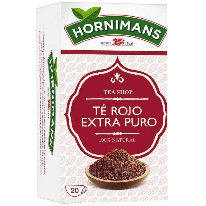 Infusión Té Rojo Extra Puro Hornimans, 20 unidades · P – ...