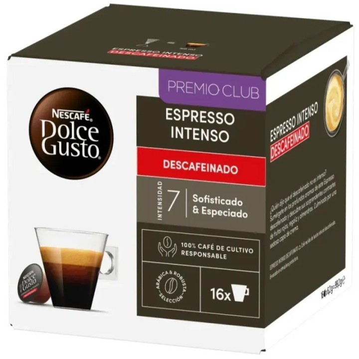 Descafeinado Espresso Intenso 96 cápsulas Dolce Gusto®