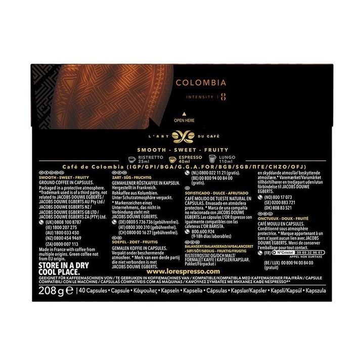 Colombia Andes LOR Origins Col 80 Cápsulas Nespresso®