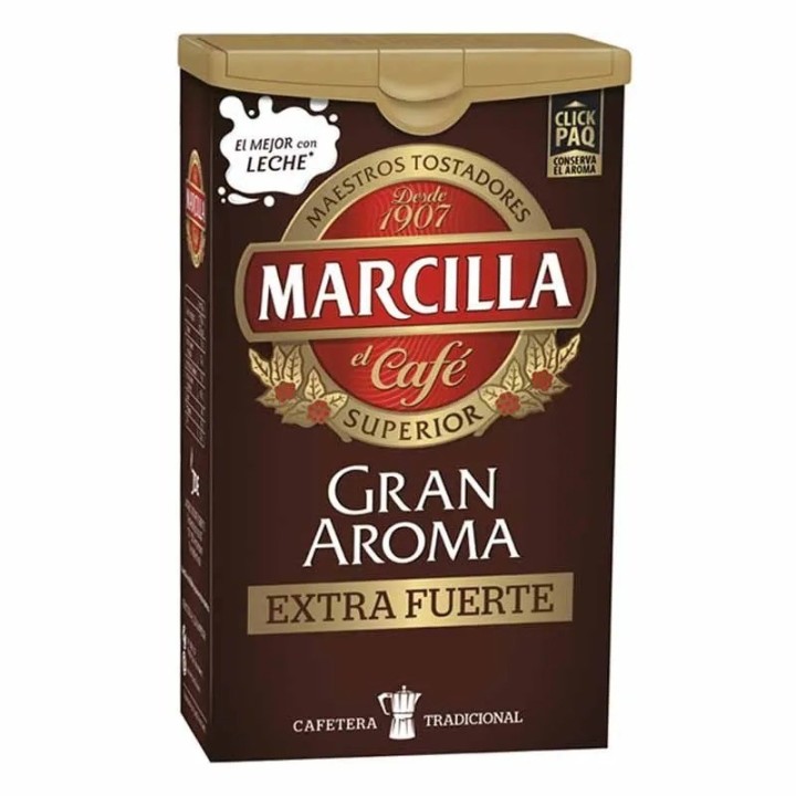 Pack de 5 Café molido Marcilla Gran Aroma Extra Fuerte