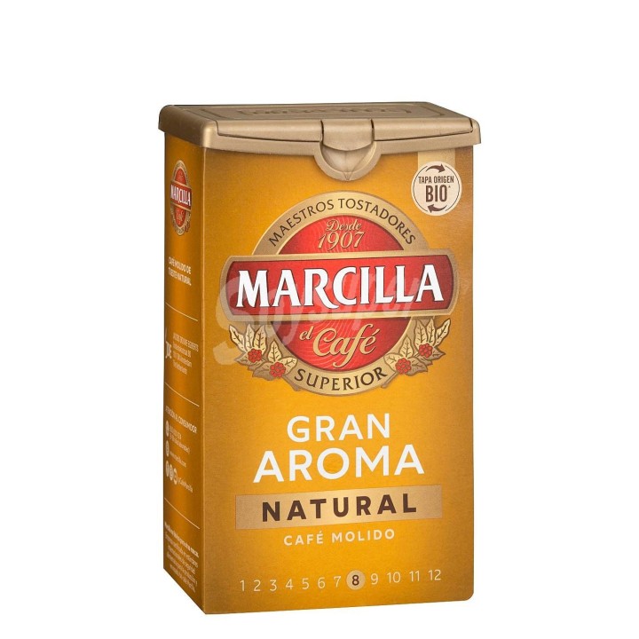 Pack de 5 Marcilla molido Gran Aroma Natural, 250 gramo
