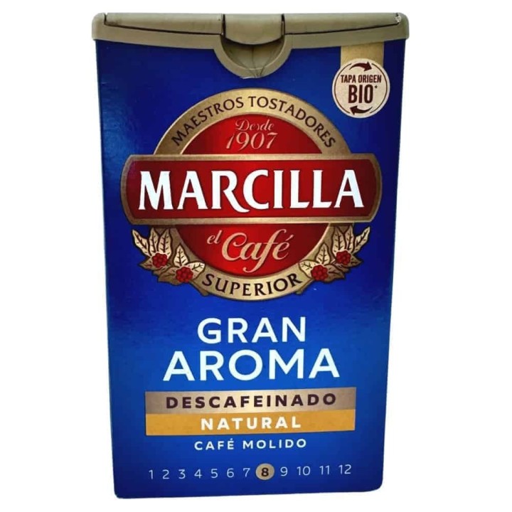 Pack de 5 Marcilla molido Gran Aroma descafeinado natur