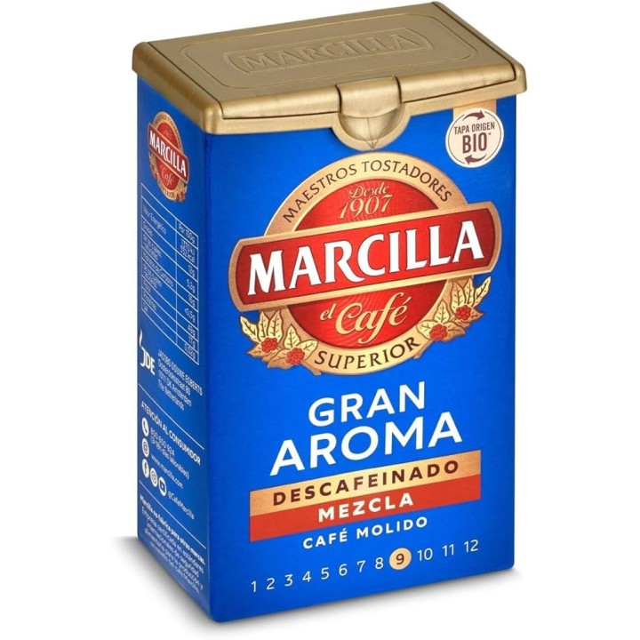 Pack de 5 Marcilla molido Gran Aroma descafeinado mezcl