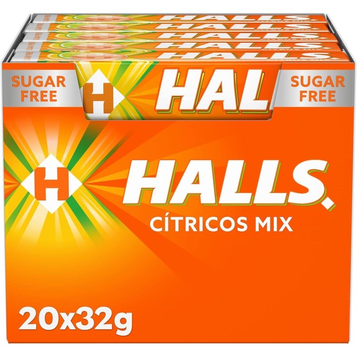Caja de caramelos Halls Citrus Mix 20 sticks de 32 gram
