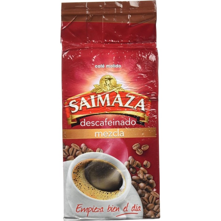 Pack de 5 Saimaza descafeinado mezcla 250g café molido