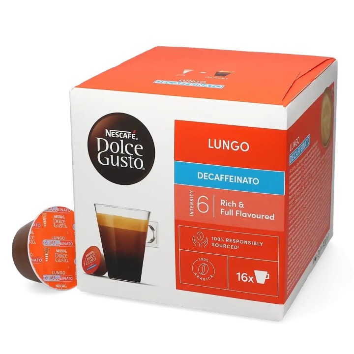 Descafeinado Cafe Lungo 6 caja 16 cápsulas Dolce Gusto®