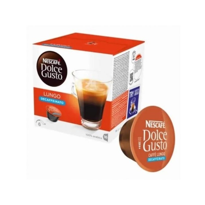 Descafeinado Cafe Lungo 6 caja 16 cápsulas Dolce Gusto®