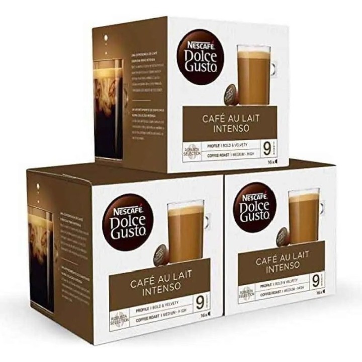 Café con Leche Intenso 6 cajas 16 cápsulas Dolce Gusto®