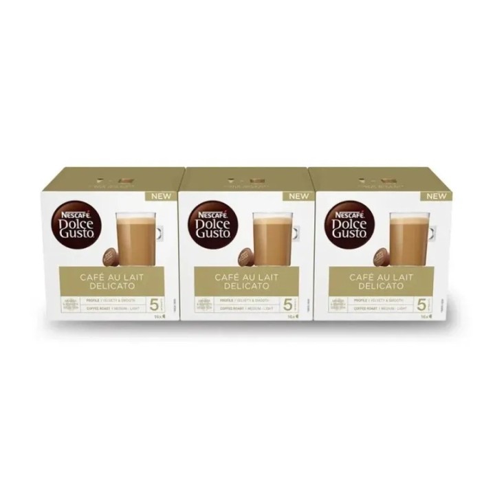 Cafe con leche Delicato 6 caja 16 Cápsulas Dolce Gusto®