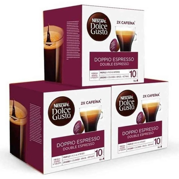 Doppio Espresso 6 cajas de 16 Dolce Gusto®