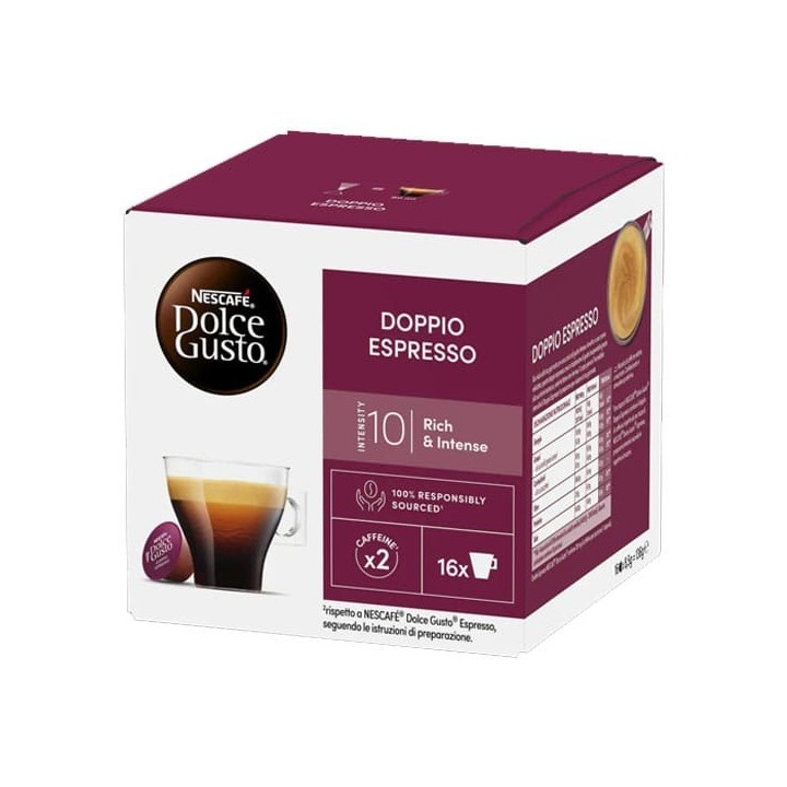 Doppio Espresso 6 cajas de 16 Dolce Gusto®