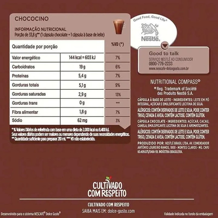 Chococino 6 cajas de 16 cápsulas Dolce Gusto®