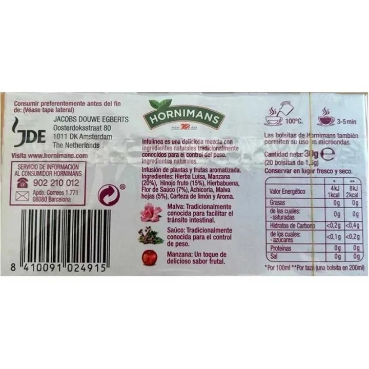 Infusión 5 InfuLinea con Hinojo Hornimans – Pack Ahorro