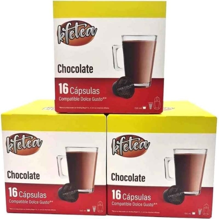 Chocolate Kfetea 6 cajas de 16 Dolce Gusto®