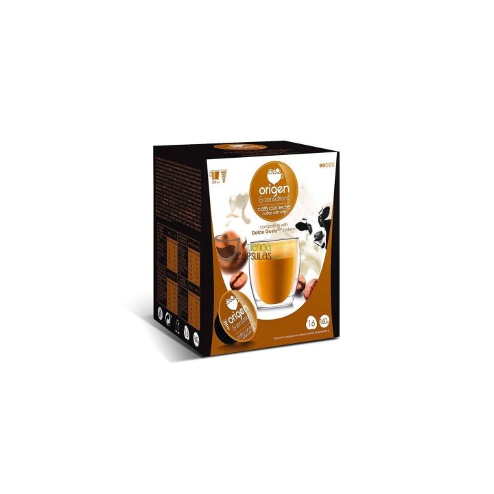 Café con leche, 16 cápsulas Dolce Gusto®