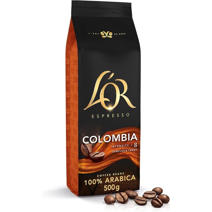 L'OR Colombia 4 paquetes de 500 gr. – Café en Grano