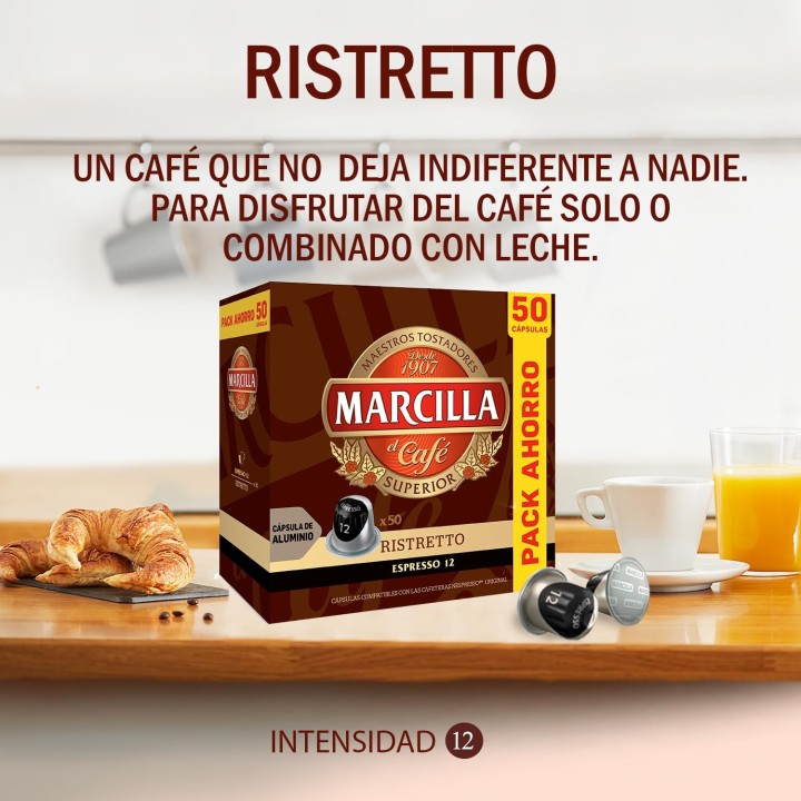 Ristretto Marcilla 50 cápsulas Nespresso®