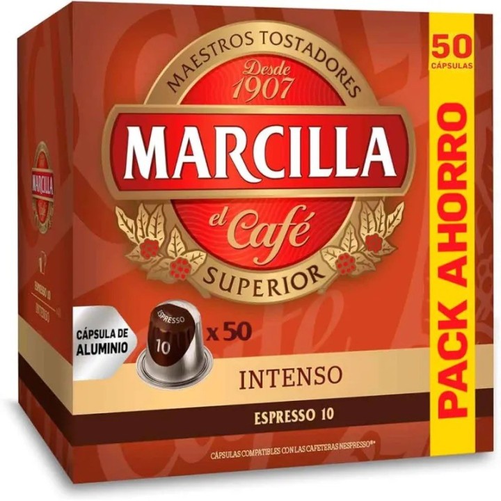 Intenso Marcilla 5 cajas de 50 cápsulas Nespresso®