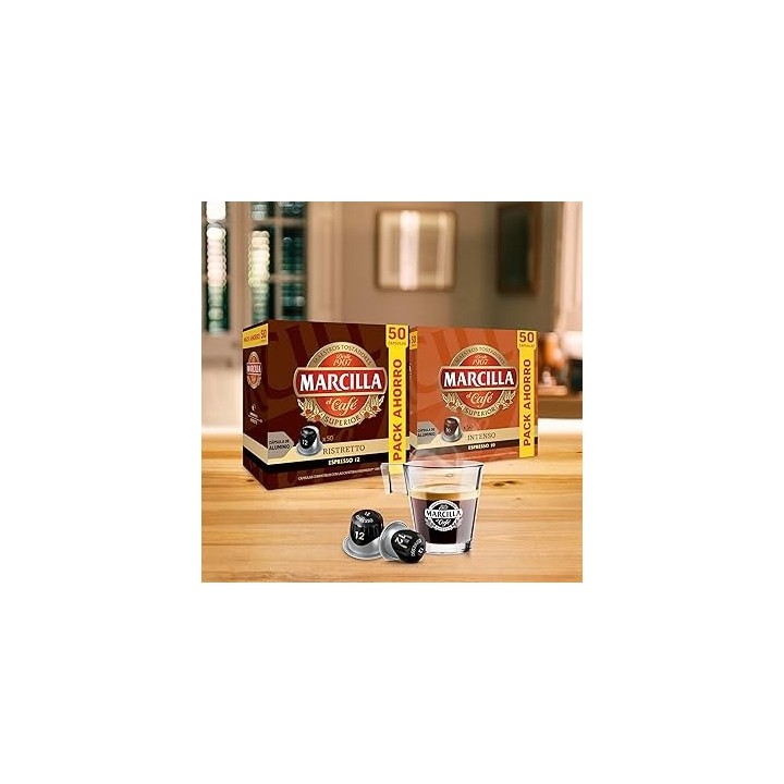 Intenso Marcilla 5 cajas de 50 cápsulas Nespresso®