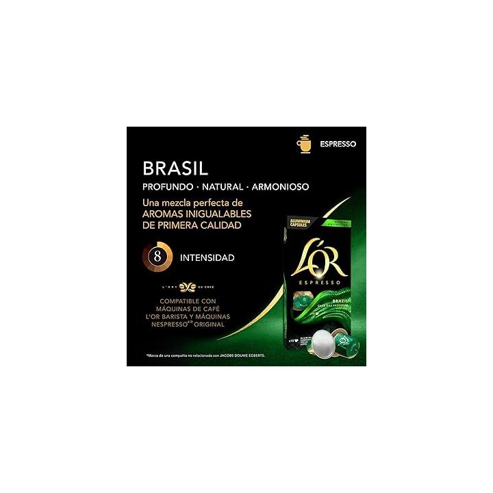 Brasil 10 cajas de 10 capsulas Nespresso®
