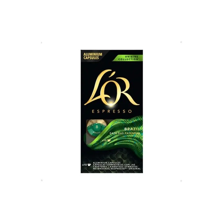 Brasil 10 cajas de 10 capsulas Nespresso®