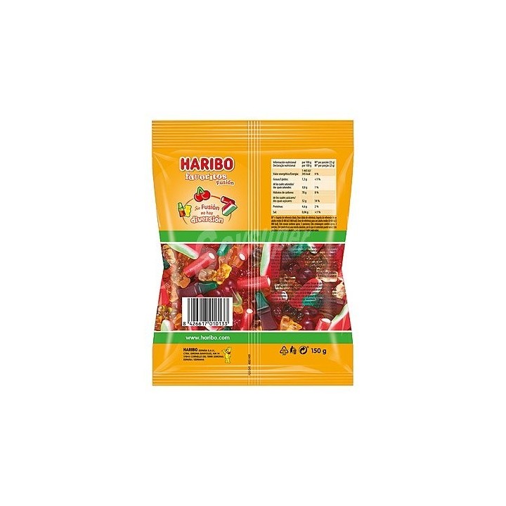 Favoritos Fusion de Haribo Caja de 18 ud x 90 gr de gom