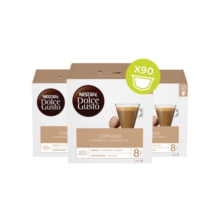 Café Cortado Dolce Gusto Magnum | Pack 90 Cápsulas