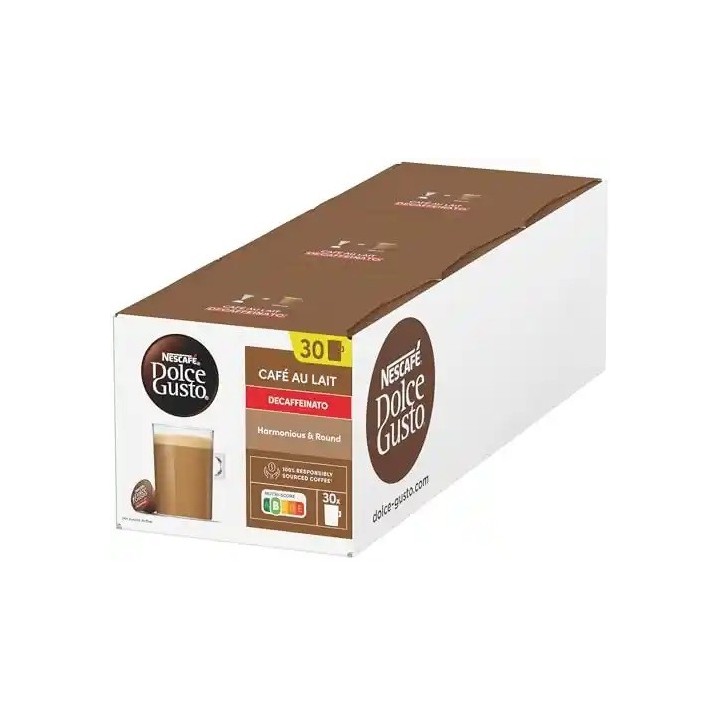 Café con Leche Descafeinado Nescafé Dolce Gusto 90 Cápsulas