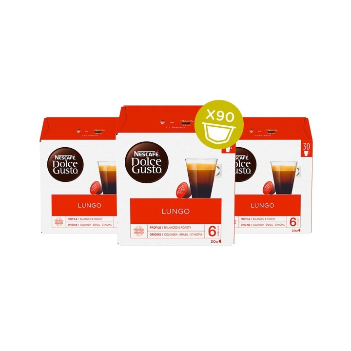 Lungo Dolce Gusto Nescafé | Pack 90 Cápsulas