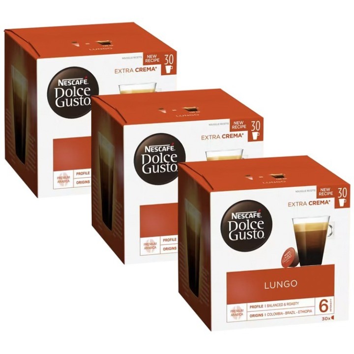 Lungo Dolce Gusto Nescafé | Pack 90 Cápsulas
