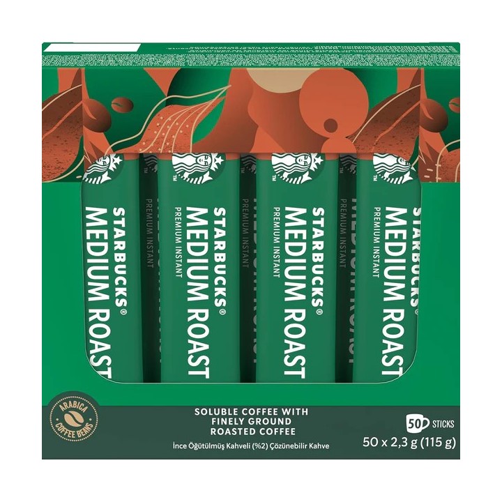Café Soluble Starbucks Medium Roast 50 Sobres x 2,3 g