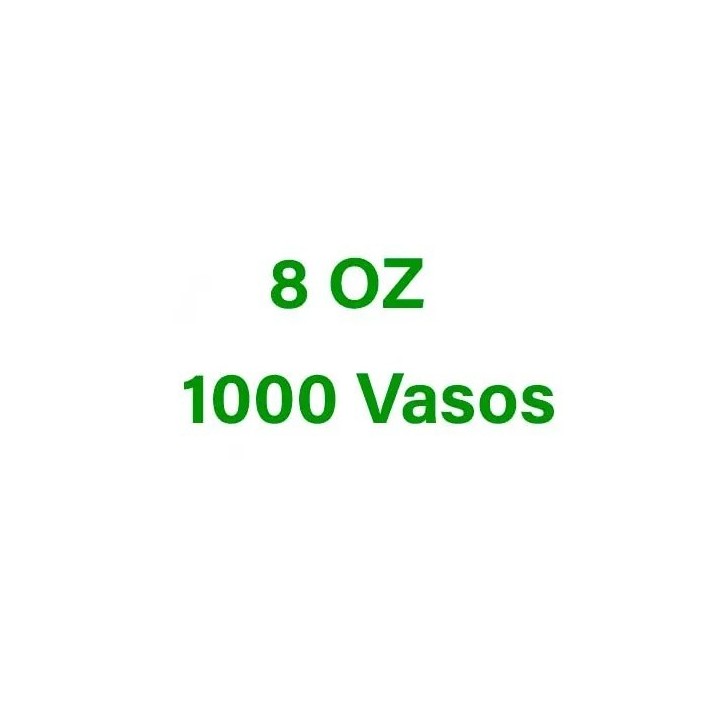 Caja 1000 Vasos Cartón 240ml 8oz | puntocapsula.com