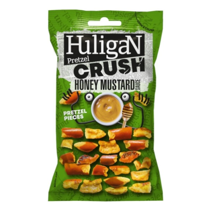 Huligan Crush miel mostaza 18x65g | Snack práctico