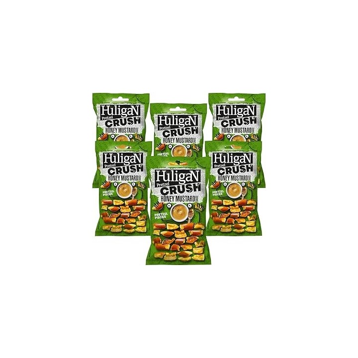 Huligan Crush miel mostaza 18x65g | Snack práctico