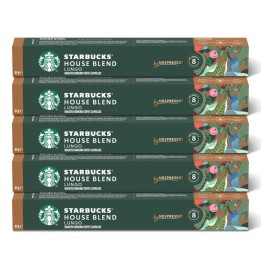 House Blend de Nespresso Starbucks, 10 Cápsulas · Pack 5 tubos